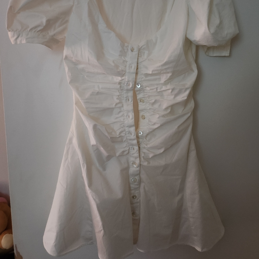 HOUSE OF CB 'Hameda' White Puff Sleeve Mini Dress